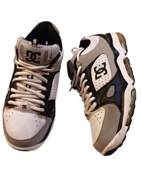 DC Versaflex 2 Skate Shoes Grey/White/Black Chunky Y2K Mens 9